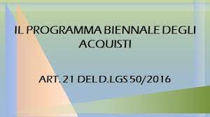 PROGRAMMA BIENNALE  ACQUISTI